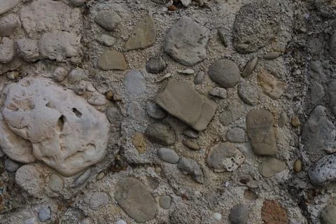 Rocky texture on a wall Stock Photos