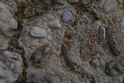 Rocky texture on a wall Stock Photos