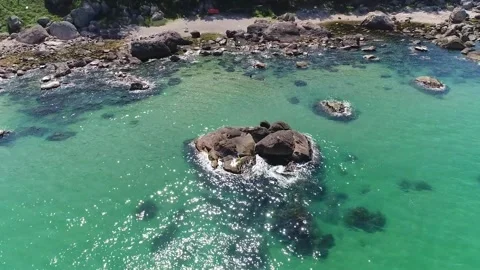 Rocky view of the sea 스톡 동영상 310930612