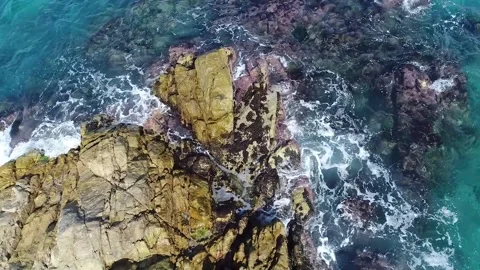 Rocky view of the sea Video stock 310930614