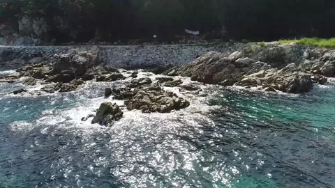 Rocky view of the sea Video stock 310930617