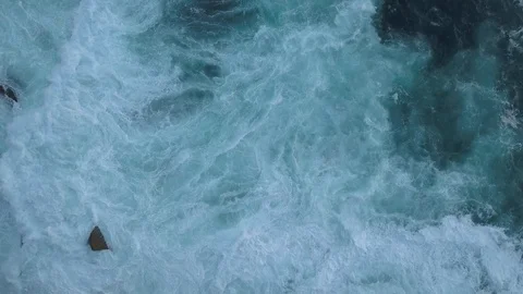 Rocky water wave Stock Footage 88522789