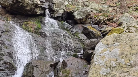 Rocky waterfall 1 60fps Stock Footage 305017468
