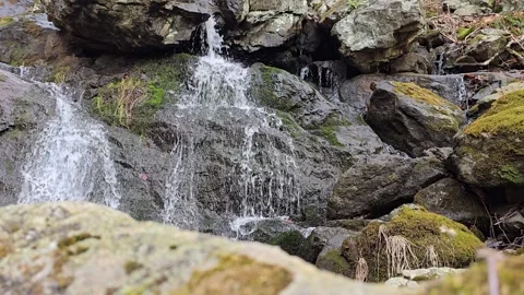 Rocky waterfall 2 30fps Stock Footage 305017388