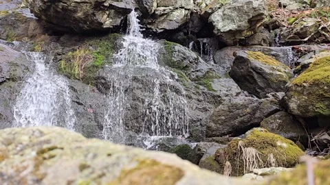 Rocky waterfall 2 60fps Stock Footage 305017452