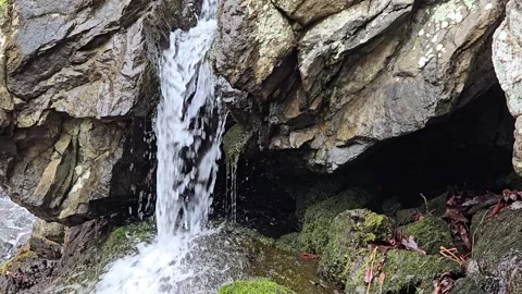 Rocky waterfall 5 60fps Stock Footage 305017953