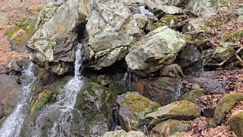 Rocky waterfall 6 60fps Stock Footage 305017966