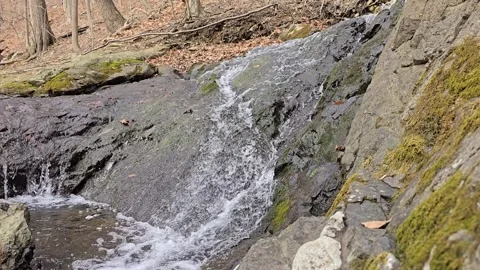 Rocky waterfall 8 60fps Stock Footage 305018062