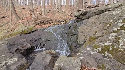 Rocky waterfall 9 60fps Stock Footage 305018067