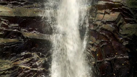 Rocky waterfall from above Video stock 224951004