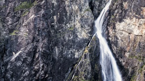 Rocky waterfall cliff cinemagraph Stock Footage 100776468