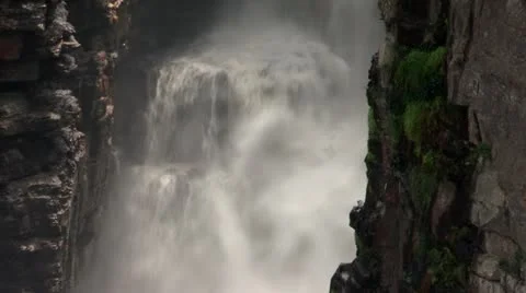 A rocky waterfall Stock Footage 20617966