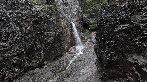 Rocky waterfall river Stock Footage 112365937