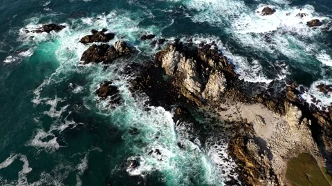 RockyOceanBeauty3 Stock Footage 252394601