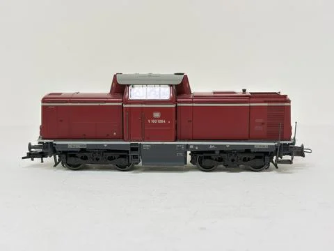 Roco model of a German DB Class V100 diesel locomotive Stock Photos