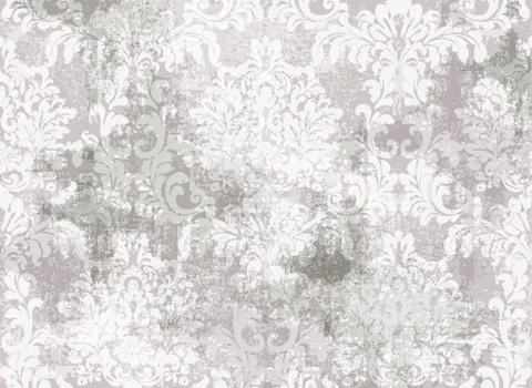 Rococo Baroque texture pattern Vector. Floral ornament decoration. Victorian  イラスト素材