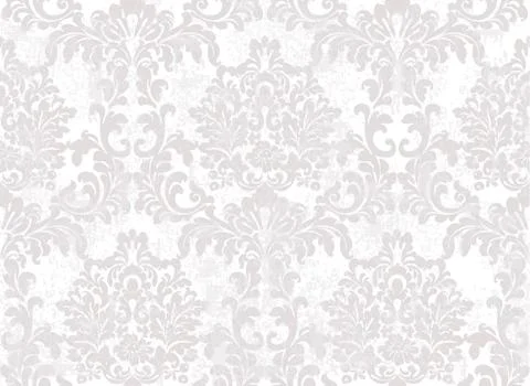 Rococo Baroque texture pattern Vector. Floral ornament decoration. Victorian  イラスト素材