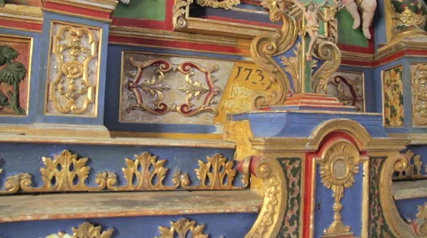 Rococo decoration, baroque Video stock 45460656