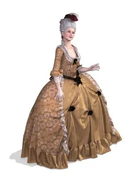 Rococo Elegence Stock Illustration