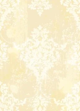 Rococo pattern background Vector. Ornamented texture luxury design. Vintage R Stock Illustration