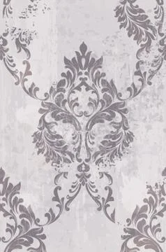 Rococo pattern background Vector. Ornamented texture luxury design. Vintage R Stock Illustration