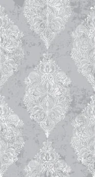 Rococo pattern texture Vector. Floral ornament decoration. Royal ements. Vict Stock Illustration