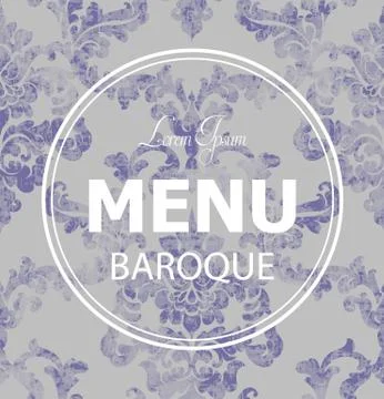 Rococo pattern texture Vector. Floral ornament decoration. Royal ements. Vict Stock Illustration