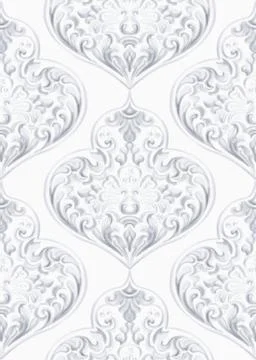 Rococo texture pattern Stock Illustration