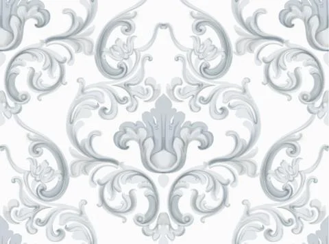 Rococo texture pattern Stock Illustration