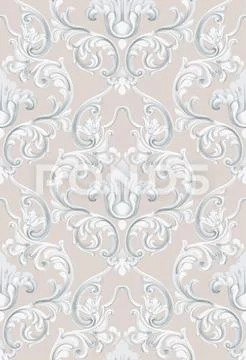 Rococo texture pattern Stock Illustrationen