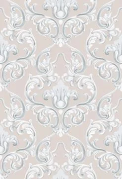 Rococo texture pattern Stock Illustration