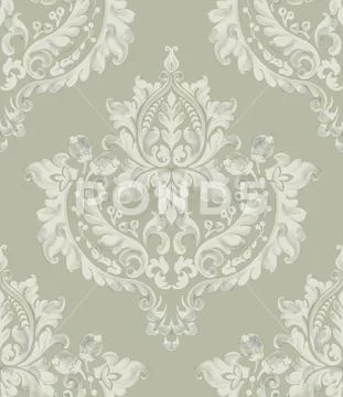 Rococo texture pattern Stock Illustration