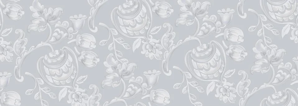 Rococo texture pattern Illustrazione stock