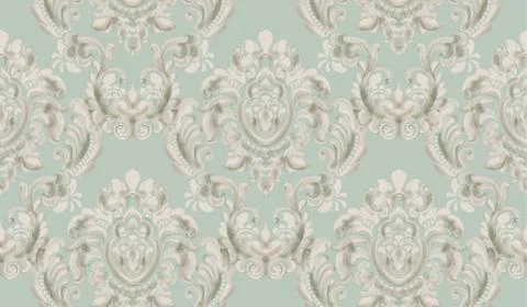Rococo texture pattern Stock Illustration