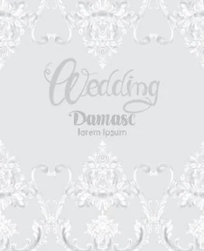 Rococo texture pattern Stock Illustration