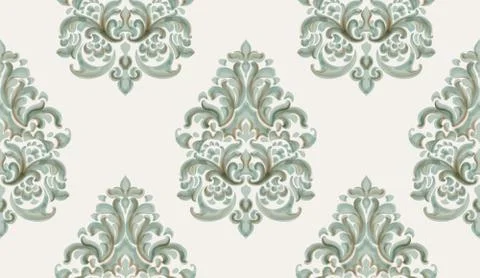 Rococo texture pattern Stock Illustration
