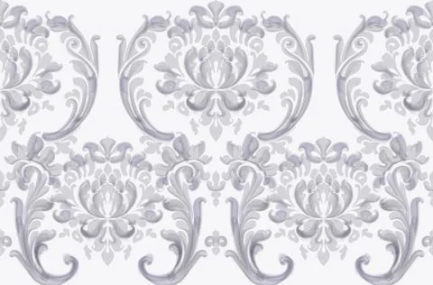 Rococo texture pattern Stock Illustration