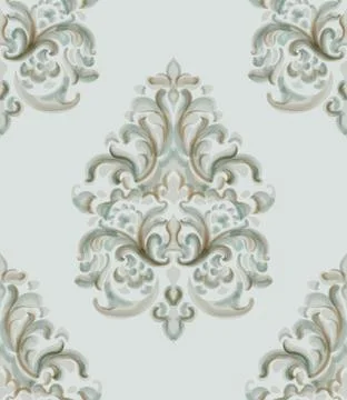 Rococo texture pattern Stock Illustration