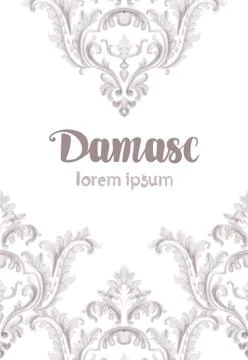 Rococo texture pattern Stock Illustration