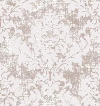 Rococo texture pattern Vector. Floral ornament decoration old effect. Victori Stock Illustration