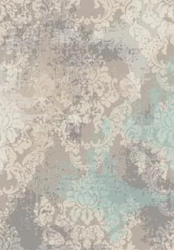 Rococo texture pattern Vector. Floral ornament decoration old effect. Victori Stock Illustration