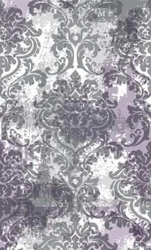 Rococo texture pattern Vector. Floral ornament decoration old effect. Victori Stock Illustration