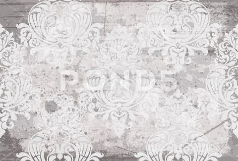 Rococo texture pattern Vector Stock Illustration