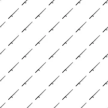 Rod and reel pattern vector Stock Illustration