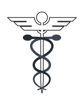 Rod of asclepius icon Stock Illustration