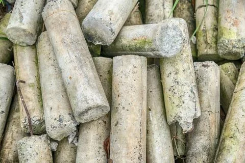 Rod of cement - background Stock Photos