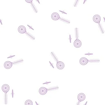 Rod end bolt glyph seamless pattern Stock Illustration