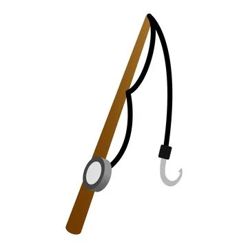 Rod isometric 3d icon Stock Illustration