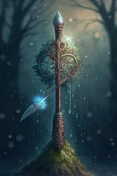 Rod of lordly might Stock Illustration