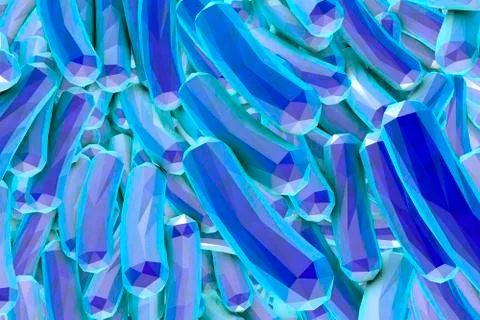 Rod-shaped bacteria, illustration Stock Illustration